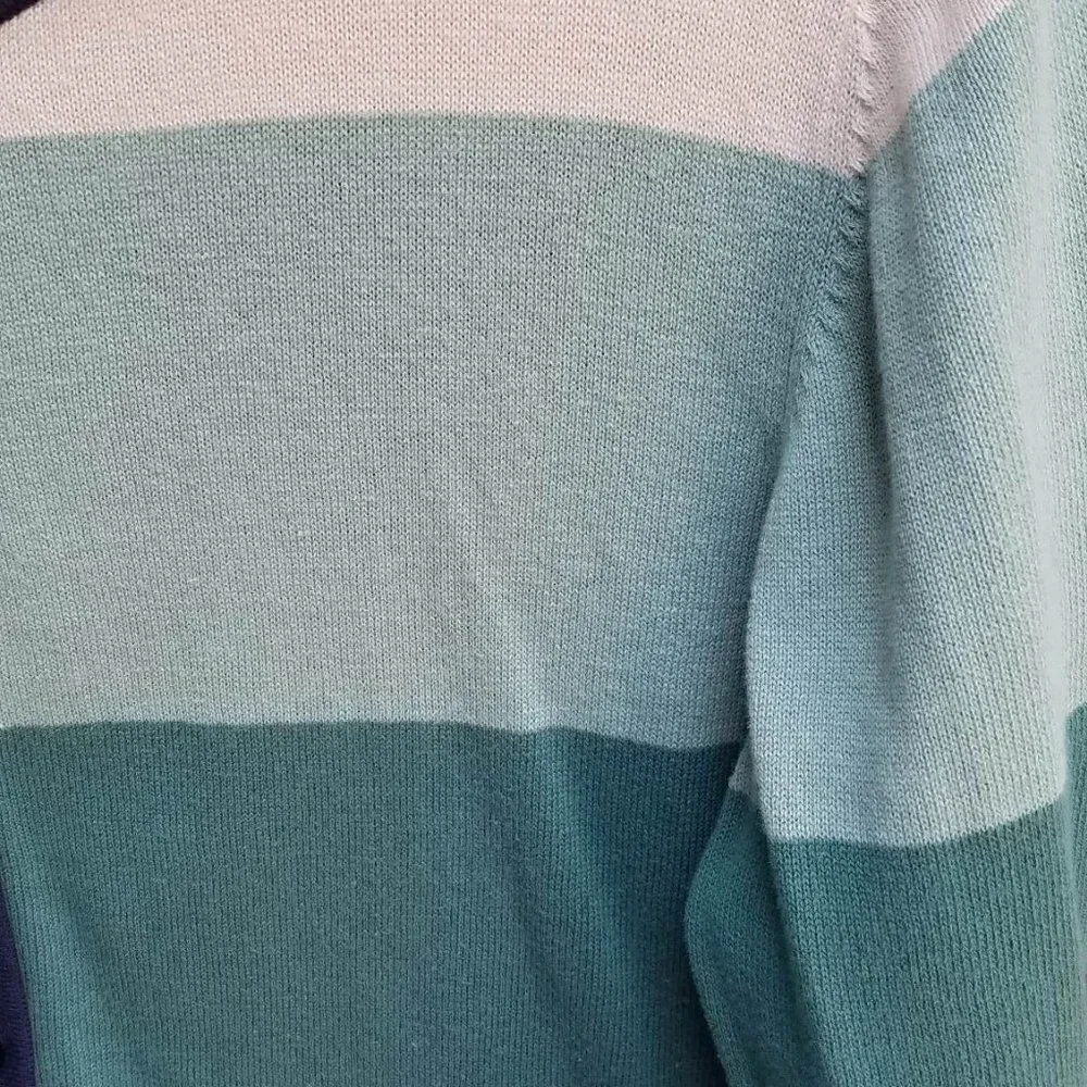 C J Banks Shades of Green Cotton Cardigan size 1X